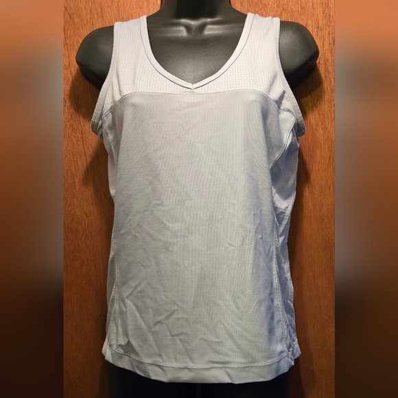 Lucy Tops - Lucy light blue/gray active tank szM long